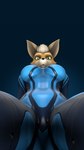 anthro athletic big_breasts blue_clothing bodysuit breasts close-up clothing crossgender female fur hair looking_at_viewer mtf_crossgender pov_crotch skinsuit solo suit tight_clothing zero_suit krucial metroid nintendo star_fox warfare_machine female_fox_(domibun) fox_mccloud warfare_fox zerosuit_fox canid canine fox mammal 3d_(artwork) 4k 9:16 absurd_res digital_media_(artwork) hi_res source_filmmaker_(artwork)