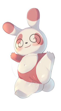 anthro biped black_nose blush blush_lines bodily_fluids brown_body brown_fur closed_smile featureless_chest female fur genital_fluids genitals humanoid_genitalia humanoid_vulva mouth_closed navel nude simple_background smile solo spiral spiral_eyes spread_legs spreading vaginal_fluid_string vaginal_fluids vulva white_background white_body white_fur young young_anthro young_female pyu_ta08 nintendo pokemon generation_3_pokemon pokemon_(species) spinda 2024 absurd_res hi_res