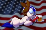 alcohol american_flag beer beverage big_breasts breasts butt eyewear female holidays huge_breasts not_furry solo sunglasses united_states_of_america theboogie 4th_of_july nintendo pokemon generation_5_pokemon legendary_pokemon meloetta pokemon_(species) 3:2 absurd_res digital_media_(artwork) hi_res