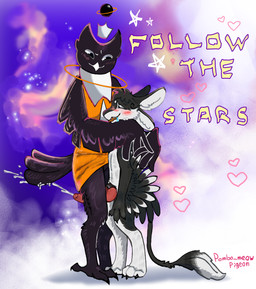 3_fingers 3_toes 4_ears animal_genitalia animal_penis anthro avian_feet beak biped black_body black_claws black_eyes black_feathers black_feet black_finger_claws black_fur black_genitals black_sclera black_tail black_toe_claws black_wings blush blush_lines bodily_fluids claws clothed clothed_anthro clothing countershading crown cum cumshot digitigrade dominant dress dripping drooling duo ejaculation enjoying erection eyes_closed feathered_wings feathers feet female fingers fur genital_fluids genitals gentle_femdom grinding hair hand_on_shoulder hands-free headgear heart_symbol hug jewelry knot knotted_penis knotted_tapering_penis larger_anthro larger_female looking_at_another looking_pleasured male male/female male_anthro mascot mismatched_animal_penis mismatched_genitalia mismatched_penis multi_ear multicolored_body necklace nude nude_anthro open_mouth orange_clothing orgasm partially_clothed paws penile penis pink_genitals pink_penis planet purple_body raised_clothing raised_dress red_genitals red_penis saliva saliva_string sex simple_background size_difference smaller_male smile space standing star tail tail_feathers talons tapering_penis teeth text thigh_sex toe_claws toes tongue tongue_out tuft tufted_fur white_body white_feathers white_fur winged_arms wings pombo_meow voices_of_the_void fyr_(fenrir784) stolas_(voices_of_the_void) avali avian bird owl 2025 absurd_res colored digital_drawing_(artwork) digital_media_(artwork) english_text hi_res shaded signature simple_shading maleherm_(lore)
