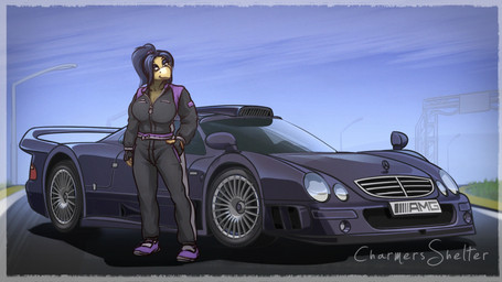 anthro big_breasts black_eyeliner black_hair breasts car clothing eyeliner female footwear gloves hair handwear huge_breasts looking_at_viewer makeup mercedes-benz_clk_gtr non-mammal_breasts ponytail race_car racetrack racing_suit smile solo vehicle charmersshelter mario_bros mercedes-benz nintendo fan_character katie_koopa_(character) koopa koopa_troopa reptile scalie 16:9 2025 digital_drawing_(artwork) digital_media_(artwork) hi_res widescreen