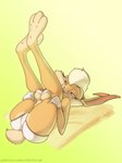 3_toes 5_fingers anthro blonde_hair bottomwear breasts butt camel_toe clothed clothing cropped_tank_top feet female fingers fur gloves hair handwear hindpaw humanoid_hands legs_up lying on_back paws shirt shorts smile solo tan_body tan_fur tank_top toes topwear under_boob robcivecat looney_tunes warner_brothers lola_bunny lagomorph leporid mammal rabbit 2023