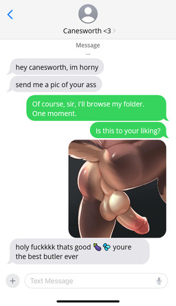 anthro anus backsack balls big_balls big_penis biped brown_body brown_fur butt butt_close-up close-up countershade_butt countershade_fur countershade_tail countershading dialogue emoji erection faceless_anthro faceless_character faceless_male fur genital_close-up genitals glans grey_background humanoid_genitalia humanoid_penis male male_anthro multicolored_body multicolored_fur nude nude_anthro nude_male penis penis_close-up perineum pink_glans presenting presenting_hindquarters profanity sending_nudes sexting simple_background solo tail tan_balls tan_body tan_countershading tan_fur text texting two_tone_body two_tone_fur user_interface dullaram ambiguous_species mammal character_name digital_media_(artwork) english_text shaded