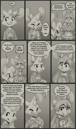 4_fingers ableist_slur angry anthro blush blush_lines border bow_accessory bow_ribbon bow_tie buckteeth cliffhanger clothed clothed_anthro clothed_female clothed_male clothing cravat dialogue duo eyelashes female fingers fully_clothed fully_clothed_anthro fully_clothed_female fully_clothed_male grey_border insult key laugh long_ears maid_uniform male male/female mouse_tail rude teeth text uniform muhny lily_(muhny) lyle_(muhny) mammal mouse murid murine rodent black_and_white comic english_text hi_res monochrome multiple_scenes