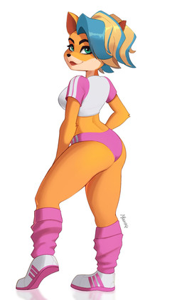 alternative_fashion amekaji anthro big_butt butt clothing exercise female fur gyaru j-fashion panties solo thick_thighs underwear workout workout_clothing y2k_(fashion) magaska19 activision crash_bandicoot_(series) pirate_tawna bandicoot mammal marsupial hi_res
