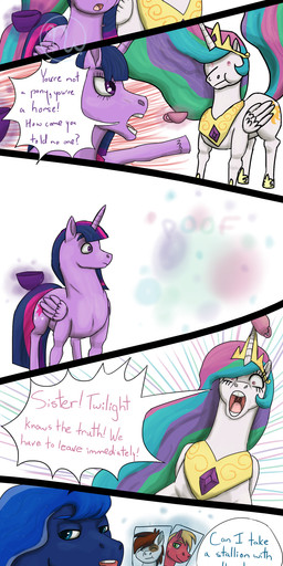 5_panel_comic amethyst_(gem) armor beady_eyes blue_body blue_eyebrows blue_eyes blue_fur blue_mane blue_tail container crown cup cutie_mark dialogue drinking eyebrows feathered_wings feathers female feral folded_wings fur gem gesture green_mane group hand_gesture headgear hooves horn larger_female larger_feral light long_mane long_tail magic magic_user mane multicolored_mane multicolored_tail open_mouth peytral photo pink_mane pink_tail pink_tongue pointing princess puffed_cheeks purple_body purple_fur purple_horn purple_mane purple_tail purple_wings quadruped royalty sabatons simple_background size_difference smaller_female speech_bubble standing tail tea_cup teeth text tiara tongue trio unguligrade unicorn_horn white_background white_body white_feathers white_fur white_horn wings yelling yelling_at_another skywater friendship_is_magic hasbro my_little_pony mythology big_macintosh_(mlp) pipsqueak_(mlp) princess_celestia_(mlp) princess_luna_(mlp) twilight_sparkle_(mlp) equid equine mammal mythological_creature mythological_equine winged_unicorn 2019 absurd_res colored comic digital_media_(artwork) english_description english_text hi_res lighting shaded sibling_(lore) sister_(lore) sisters_(lore)