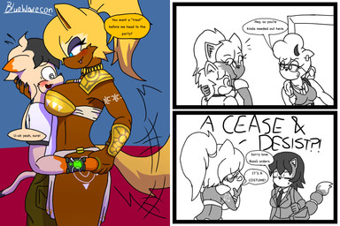 age_difference anthro big_breasts blush breasts clothing cosplay costume female group holidays male mature_female older_female text younger_male bluewavecon ben_10 cartoon_network halloween idw_publishing nintendo sega sonic_the_hedgehog_(comics) sonic_the_hedgehog_(idw) sonic_the_hedgehog_(series) star_fox tomb_raider ben_tennyson krystal_(star_fox) lanolin_the_sheep_(sonic) lara_croft whisper_the_wolf bovid canid canine canis caprine domestic_cat felid feline felis fox mammal sheep wolf 3:2 absurd_res comic digital_media_(artwork) english_text hi_res