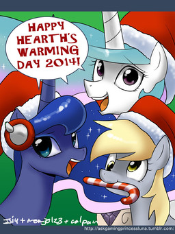 2014 christmas cute derpy_hooves_(mlp) english_text equine female feral friendship_is_magic group hair holidays horn horse john_joseco mammal my_little_pony pegasus princess_celestia_(mlp) princess_luna_(mlp) text winged_unicorn wings
Rating: Safe
Score: 9
User: Robinebra
Date: December 25, 2014 2014 christmas cute derpy_hooves_(mlp) english_text equine female feral friendship_is_magic group hair holidays horn horse john_joseco mammal my_little_pony pegasus princess_celestia_(mlp) princess_luna_(mlp) text winged_unicorn wings
Rating: Safe
Score: 9
User: Robinebra
Date: December 25, 2014