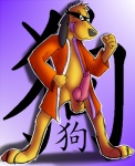 animal_genitalia animal_penis balls canine_genitalia canine_penis erection genitals knot male mask penis solo mrchocolate hanna-barbera hong_kong_phooey hong_kong_phooey_(character) canid canine canis domestic_dog mammal