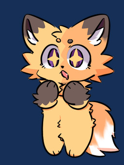 character_murong_xuequan_(meimei) fur male orange_body orange_fur purple_eyes solo artist_terry(c_chuan) fabulous_beasts canid canine fox mammal 3:4 alpha_channel