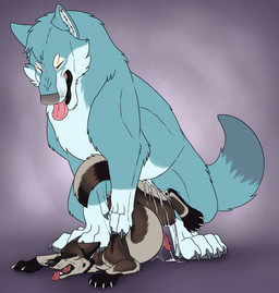 anal anal_orgasm anal_penetration animal_genitalia animal_penis black_pawpads blue_body blue_fur blue_tail bodily_fluids brown_body brown_fur brown_tail canine_genitalia canine_penis cheek_tuft claws cum cum_inflation cum_inside cum_on_ground cum_on_leg cumshot dipstick_tail duo ears_back ejaculation eyes_closed facial_tuft fangs feral feral_on_feral feral_penetrated feral_penetrating feral_penetrating_feral from_behind_position fur genital_fluids genitals grey_body grey_claws grey_fur grey_pawpads grey_tail hands-free head_tuft inflation larger_feral larger_male lying male male/male male_feral male_penetrated male_penetrating male_penetrating_male markings multicolored_body multicolored_fur narrowed_eyes nude on_front open_mouth orgasm pawpads penetration penile penile_penetration penis pink_tongue pinned pivoted_ears purple_sclera red_penis sex simple_background size_difference smaller_feral smaller_male smaller_penetrated tail tail_markings teeth tongue tongue_out tuft white_claws yellow_eyes killthe_demon canid canine mammal hi_res