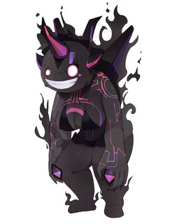 4_fingers aura bent_legs big_breasts bikini biped black_bikini black_body black_clothing black_skin black_swimwear blush blush_lines breasts cleavage clenched_teeth clothed clothed_female clothed_humanoid clothing crossgender empty_eyes featureless_feet feet female fingers horn markings noseless not_furry open_mouth open_smile side_boob simple_background smile solo spikes spikes_(anatomy) standing swimwear teeth thick_thighs three-quarter_view two-piece_swimsuit white_background white_eyes abyss_creature_(artist) maplestory nexon limbo_(maplestory) horned_humanoid humanoid specter_(maplestory) 2024 4:5 absurd_res digital_media_(artwork) full-length_portrait hi_res portrait shaded