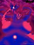 anthro big_breasts breasts dynamax female huge_breasts hyper hyper_breasts nipples nude open_mouth overweight overweight_anthro solo sparks wide_hips omega-sv nintendo pokemon eternatus generation_8_pokemon legendary_pokemon pokemon_(species) hi_res