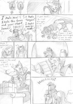 arm_tuft big_breasts bodily_fluids breasts broken_horn claws cleavage clothed clothing comic_panel crying dialogue eyelashes female gift horn huge_breasts implied_suicide letter long_ears long_fangs open_mouth paws sharp_teeth solo standing tail tears teeth text tuft wailing wrist_tuft yelling blackfox85 tifa_stormlung_(blackfox85) stormbeast taur 2020 absurd_res comic english_text hi_res monochrome traditional_media_(artwork)