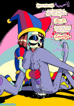 anal announcing_orgasm anthro asking_to_stop balls bodily_fluids clothing cum cum_on_ground dialogue duo erection eyeshadow female fool's_hat genital_fluids genitals gynomorph gynomorph/female hand_on_penis hat headgear headwear intersex intersex/female jester makeup nude_gynomorph oral orgasm penis perineum questionable_consent rimming saliva_on_anus sex speech_bubble text tongue tongue_out vein veiny_penis de88a8le glitch_productions the_amazing_digital_circus gooseworx's_post-transition_jax_design jax_(tadc) pomni_(tadc) humanoid lagomorph leporid mammal rabbit absurd_res english_text hi_res trans_(lore) trans_woman_(lore)