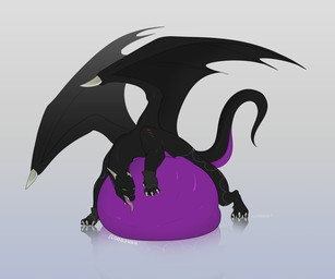 anthro belly big_belly black_body feral feral_pred green_eyes green_sclera horn huge_belly hyper hyper_belly long_tail male multicolored_body purple_body scar tail two_tone_body vore white_eyes white_horn wings cmitchell mythology dragon mythological_creature mythological_scalie scalie 2025 6:5 absurd_res hi_res