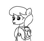 clothing earth_pony equid equine fan_character female feral ficficponyfic hasbro hope_blossoms_(colt_quest) horse mammal monochrome my_little_pony pony robe simple_background solo