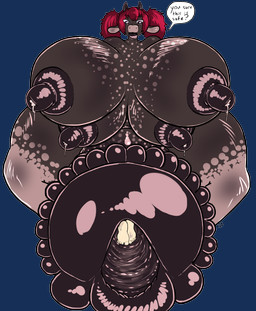 4_breasts anthro asking asking_another asking_if_sure big_breasts big_butt big_penis bodily_fluids breasts butt cock_vore dialogue duo fully_inside gaping gaping_urethra genitals gynomorph huge_breasts huge_butt huge_penis hyper hyper_breasts hyper_butt hyper_genitalia hyper_penis intersex lactating lips milk multi_breast nipples penile penis question questioning_tone solo_focus speech_bubble talking_to_another talking_to_prey text thick_lips thick_thighs urethra vore yes-no_question desbjust holly_(desbjust) bovid bovine cattle mammal absurd_res alpha_channel english_text hi_res herm_(lore)