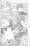 ailurid anthro bird_dog canid canine canis comic dialogue domestic_dog duo english_text foreskin futaba_kotobuki genitals golden_retriever greyscale handjob hard_translated hi_res hunting_dog japanese_text male male/male mammal monochrome namihira_kousuke overweight penile penis ptosis red_panda retriever sex takagi_kyou text third-party_edit tight_foreskin translated trouble_(series)