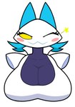 anthro big_breasts breasts clothed clothing female looking_at_viewer machine simple_background smile solo cursader8 deltarune undertale_(series) tasque_manager humanoid robot absurd_res colored digital_drawing_(artwork) digital_media_(artwork) hi_res