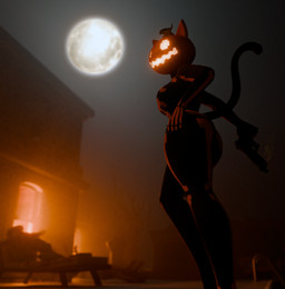 anthro female for_a_head solo mayb_owleeng epic_games fortnite spice_(fortnite) domestic_cat felid feline felis humanoid mammal object_head 3d_(artwork) digital_media_(artwork) hi_res