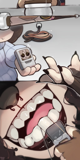 anthro degradation dental_floss duo female inanimate_transformation male male/female mawplay mouth_shot open_mouth teeth transformation facungo.dont ammi_(cinnahbunn) lonely_(lonelybours) animate_inanimate arthropod inanimate_object insect lagomorph lepidopteran leporid mammal moth rabbit absurd_res comic hi_res
