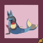 erection fin genitals looking_back lying male on_side penis solo split_form tail tail_fin darknsfwindie nintendo pokemon kenrito generation_4_pokemon lucario marine merfolk pokemon_(species) 1:1 hi_res