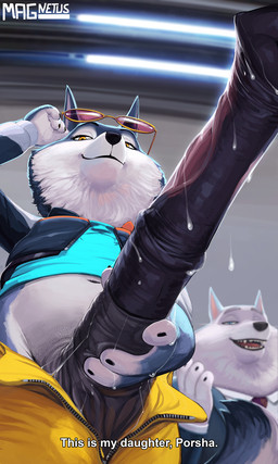 animal_genitalia animal_penis anthro big_penis biped black_penis bottomwear clothed clothing crossgender duo equine_genitalia equine_penis erection ftg_crossgender fti_crossgender fur genitals grey_body grey_fur gynomorph gynomorph_anthro huge_penis intersex intersex_anthro looking_at_viewer looking_down looking_down_at_viewer low-angle_view male monotone_body monotone_fur multicolored_body multicolored_fur multicolored_penis open_bottomwear open_clothing open_pants pants penis pink_penis precum_on_own_penis smile smiling_at_viewer two_tone_body two_tone_fur two_tone_penis vein veiny_penis white_body white_fur yellow_eyes magnetus illumination_entertainment sing_(movie) jimmy_crystal porsha_crystal canid canine canis mammal wolf 2026 3:5 digital_media_(artwork) hi_res daughter_(lore) father_(lore) father_and_child_(lore) father_and_daughter_(lore) parent_(lore) parent_and_child_(lore) parent_and_daughter_(lore)