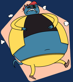 5_fingers anthro balloon_belly beatnik belly belly_expansion beret big_belly biped black_undershirt blue_body blue_fur bottomwear brown_clothing brown_footwear brown_shoes clenched_teeth clothed clothed_anthro clothed_male clothing clutching_stomach curling_tail discomfort dust_cloud expansion exposed_belly expressive_mask eyewear fingers footwear frown fully_clothed fully_clothed_anthro fully_clothed_male fur hand_on_belly hands_on_own_belly hat headgear headwear helpless huge_belly hyper hyper_belly inflating inflation jacket male mascot midriff morbidly_obese morbidly_obese_anthro morbidly_obese_male navel navel_line noodle_arms obese obese_anthro obese_male open_frown open_mouth overweight overweight_anthro overweight_male pants pink_inner_ear pink_nose red_beret red_clothing red_hat red_headwear round_body sad shoes solo spherical_inflation sunglasses tail teeth toony topwear uncomfortable uncomfortable_pose walking yellow_bottomwear yellow_clothing yellow_jacket_(clothing) yellow_pants yellow_topwear technodelic the_rippingtons jazz_cat domestic_cat felid feline felis mammal 2022 alpha_channel colored digital_drawing_(artwork) digital_media_(artwork) flat_colors