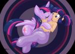 2014 cutie_mark duo equine eyes_closed female feral flat_chested french_kissing friendship_is_magic fur hair horn kissing lesbian mammal my_little_pony purple_eyes purple_fur purple_hair satyr selfcest shinekolt square_crossover tongue transformation twilight_sparkle_(mlp) winged_unicorn wings
Rating: Questionable
Score: 12
User: lemongrab
Date: February 23, 2014