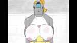 anthro areola big_breasts blonde_hair blue_eyes blush body_blush breast_blush breast_play breasts clothing employee employee_uniform fast_food_employee fast_food_uniform female first_person_view genitals grey_body hair happy happy_sex hat headgear headwear huge_breasts humanoid_genitalia humanoid_penis male male/female male_pov nipples nude penis pink_areola pink_nipples ponytail sex smile the_krusty_krab titfuck white_body hxveuseenmypen nickelodeon spongebob_squarepants pearl_krabs cetacean mammal marine 16:9 2d_animation animated digital_media_(artwork) frame_by_frame short_playtime sound webm widescreen