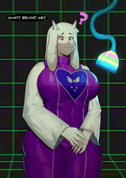 anthro big_breasts big_butt breasts butt clothed clothing corruption delta_rune_(emblem) dress erect_nipples female fur horn imminent_rape imminent_sex nipple_outline nipples question_mark robe solo symbol thick_thighs white_body white_fur wide_hips crabhorn deltarune undertale undertale_(series) toriel boss_monster_(undertale) bovid caprine mammal werewire absurd_res digital_media_(artwork) hi_res