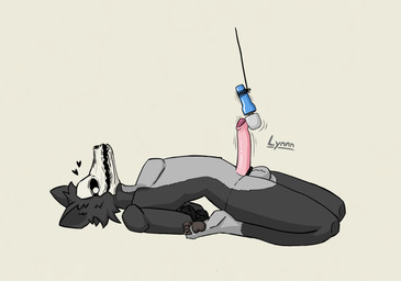 anthro balls bdsm black_body black_fur bondage bone bound erection femboy foreskin fur genitals hair hands_behind_back heart_symbol humanoid_genitalia humanoid_penis inner_ear_fluff looking_at_viewer lying male nude nude_male on_back penile penis sex_toy side_view skull skull_head solo tuft vibrator vibrator_on_penis wand_vibrator lynnn scp_foundation scp-1471-a canid canine humanoid malo mammal absurd_res hi_res