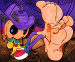 armless barefoot big_feet feet foot_fetish foot_focus humanoid_feet plantigrade pumpkin_puncher soles toes ryoo balan_wonderworld square_enix humanoid hi_res traditional_media_(artwork)