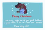 christmas_clothing claws clothed clothing container cup fur hair holidays male simple_background smile solo lechecker christmas nintendo pokemon checker fan_character generation_5_pokemon pokemon_(species) zoroark animated digital_media_(artwork) hi_res short_playtime