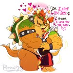 1:1 age_difference aged_up anthro anthro_on_anthro bandanna barely_contained barely_contained_penis biceps big_muscles blush bodily_fluids bowser bowser_jr. bracelet bulge bulge_frottage clothed clothing collar comic conditional_dnp countershade_torso countershading crying dialogue duo embrace english_text facial_hair father's_day father_(lore) father_and_child_(lore) father_and_son_(lore) genitals goatee green_body green_scales hair hi_res holidays horn hug humanoid_genitalia humanoid_penis i_love_you incest_(lore) jewelry kerchief koopa larger_male male male/male mario_bros mature_anthro mature_male mostly_nude muscular muscular_anthro muscular_male neckerchief nintendo nipple_piercing nipple_ring nipples non-mammal_nipples orange_body orange_scales parent_(lore) parent_and_child_(lore) parent_and_son_(lore) pecs penis piercing poppin precum_stain red_eyes red_hair ring_piercing scales scalie shell shirt simple_background size_difference skimpy smaller_male son_(lore) spiked_bracelet spiked_collar spiked_shell spikes spikes_(anatomy) sweat sweatdrop tank_top tears tears_of_joy text thong topwear torn_clothing underwear wet wet_clothing white_background