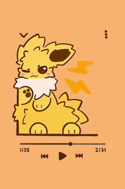 ambiguous_gender feral group hoonichu nintendo pokemon eevee eeveelution flareon generation_1_pokemon jolteon pokemon_(species) vaporeon animated short_playtime sound video