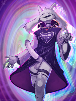 2_horns 5_fingers anthro arm_markings balls big_penis biped black_markings black_sclera bodily_fluids cheek_tuft claws clothed clothed_anthro clothed_male clothing cum cum_drip cum_on_clothing cum_on_face cum_on_hand cum_on_leg cum_on_own_face cum_on_own_hand cum_on_own_leg cum_on_own_penis cum_on_penis cum_on_self dripping erection facial_tuft finger_claws fingers floppy_ears foreskin fur genital_fluids genital_markings genitals gesture glans hand_gesture horn humanoid_genitalia humanoid_penis jewelry licking licking_lips licking_own_lips long_penis looking_at_viewer lop_ears male male_anthro markings multicolored_clothing multicolored_robe neck_markings necklace open_mouth partially_retracted_foreskin penis penis_markings pointing pointing_at_viewer print_clothing print_robe purple_clothing purple_glans purple_robe purple_tongue robe slim smile solo teeth text tongue tongue_out tuft white_balls white_body white_clothing white_eyes white_fur white_penis white_robe wrist_markings nurinaki undertale undertale_(series) asriel_dreemurr_(god_form) boss_monster_(undertale) bovid caprine mammal 2025 3:4 artist_name digital_media_(artwork) digital_painting_(artwork) hi_res painting_(artwork) url