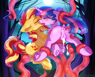 after_rape after_sex animal_genitalia animal_vulva anus blonde_hair bodily_fluids chest_tuft crying cum cum_in_vagina cum_inside cutie_mark dock_(anatomy) duo equine_genitalia equine_vulva eyes_closed eyewear female female/female feral french_kissing fur genital_fluids genitals glasses hair hooves horn inner_ear_fluff kissing multicolored_hair orange_body orange_fur orange_hooves penetration ponification puffy_anus purple_body purple_fur purple_hair purple_hooves purple_tail questionable_consent raised_tail red_hair red_tail sex tail tears tentacle_penetration tentacle_sex tentacles tongue tongue_out tuft two_tone_hair two_tone_tail underhoof unicorn_horn vulva yellow_tail yuris_(artist) equestria_girls friendship_is_magic hasbro my_little_pony mythology sunset_shimmer_(eg) twilight_sparkle_(mlp) equid equine horse mammal mythological_creature mythological_equine pony unicorn digital_media_(artwork) hi_res signature