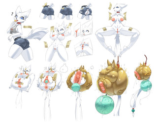 accessory anthro anthro_to_inanimate anus balled balled_up bdsm beads big_breasts big_clitoris big_vulva blue_eyes bodily_fluids bottomwear breast_expansion breasts butt cervical_penetration cervix cervix_view clitoral_hood clitoris clitoris_expansion clothed clothing clothing_loss collar denim denim_bottomwear denim_clothing denim_shorts egg ejaculation erect_clitoris expansion eyelashes female fulu fur genital_expansion genital_fluids genitals hanged humanoid_genitalia humanoid_vulva hyper hyper_genitalia hyper_vulva hypnosis inanimate_transformation lactating latex latex_transformation licking_sweat liquid_latex long_tail milk mind_control nipples nude object_birth object_in_pussy object_in_uterus ofuda ofuda_on_arm ofuda_on_forehead ofuda_on_leg orgasm_face oviposition penetration portal_amputation presenting presenting_vulva projectile_lactation sex_toy_in_uterus shorts simple_background size_transformation skeptical solo spherification spread_anus spread_vulva spreading squish tail talisman tassels text thick_thighs thinking_with_portals tongue tongue_out transformation transformation_by_magical_item translucent translucent_clothing urethra urethral vaginal_canal vaginal_fluids vaginal_squirting vulva vulva_expansion what white_body white_fur wide_hips bwydxm canid canine mammal 2025 chinese_text digital_media_(artwork) hi_res translated