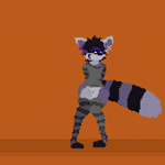 anthro ass_up bedroom_eyes bent_over big_butt blush bottomless bottomless_male bouncing bouncing_butt butt butt_heart clothed clothing crossed_arms dancing dipstick_tail ear_piercing ear_ring featureless_crotch femboy footwear fur gesture jack-o'_pose leg_markings legwear looking_at_viewer looking_back male markings multiple_poses narrowed_eyes orange_background oversized_clothing pattern_clothing pattern_footwear pattern_legwear pattern_socks pattern_sweater pattern_topwear pawpads paws piercing pink_eyes pose presenting presenting_hindquarters purple_body purple_fur purple_paws raised_leg ring_piercing seductive shaking_butt shy simple_background socks socks_(marking) solo spinning striped_clothing striped_footwear striped_markings striped_socks striped_sweater striped_tail striped_topwear stripes suggestive suggestive_gesture sweater tail tail_markings tail_motion tailwag thick_thighs thigh_highs tired topwear white_body white_fur youtuber vunnbunn panickew mammal procyonid raccoon 1:1 animated digital_media_(artwork) full-length_portrait loop pixel_(artwork) pixel_animation portrait short_playtime sound webm