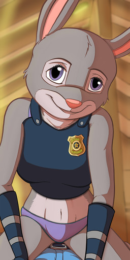 anthro clothed clothing female female_on_bottom female_on_top fur on_bottom on_top panties partially_clothed quickietime screencap straddling underwear undressing colrblnd disney zootopia judy_hopps lagomorph leporid mammal rabbit hi_res