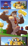 2023 ?_block abs alternate_version_at_source anthro ape armband ball_tuft balls big_balls big_muscles big_penis binoculars blue_sky bowser bracelet brown_body brown_fur cloud collar comic day dialogue digital_drawing_(artwork) digital_media_(artwork) donkey_kong_(character) donkey_kong_(series) english_text erection eye_contact eyebrows facial_hair flexing foreskin fur genitals goomba gorilla grin group hair haplorhine heart_symbol hi_res hiding horn human humanoid_genitalia humanoid_penis implied_homosexuality jewelry kamek koopa looking_at_another looking_down looking_down_at_another looking_up looking_up_at_another macro magikoopa male male/male mammal manly mario mario_bros multicolored_body muscular muscular_anthro muscular_male mustache necktie nintendo nipples one_page_comic outside partially_retracted_foreskin pecs penis pictographics primate pubes red_hair scalie shell shocked shocked_expression size_difference sky skyscape smile speech_bubble spiked_armband spiked_bracelet spiked_collar spiked_shell spikes spikes_(anatomy) tan_body tan_skin teeth text themongrel thick_penis toony toothy_grin toothy_smile tuft two_tone_body vein veiny_penis warp_pipe
