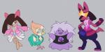 alternate_species ambiguous_gender amethyst_(gem) anthro beak belly_gem biped clothed clothing female feral furrification garnet_(gem) gem group open_mouth open_smile pearl_(gem) smile thick_thighs thigh_gap thin_calves thin_legs thin_thighs wide_hips itoruna cartoon_network nintendo pokemon steven_universe amethyst_(steven_universe) garnet_(steven_universe) pearl_(steven_universe) steven_quartz_universe alien alien_humanoid amethyst_(gem_species) avian bird canid diamond_(gem_species) ditto_(pokemon) garnet_(gem_species) gem_(species) gem_fusion generation_1_pokemon generation_3_pokemon generation_4_pokemon generation_7_pokemon goo_creature humanoid kirlia lucario mammal pearl_(gem_species) pikipek pokemon_(species) 2019 crossover digital_media_(artwork) hi_res