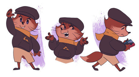 anthro biped bottomwear clothing eyelashes eyeliner flat_cap footwear gesture happy hat headgear headwear hoodie makeup male open_mouth pants paws scarf shoes solo tail topwear triforce triforce_symbol waving whiskers itsdanfango nintendo nintendo_switch the_legend_of_zelda jackson_(itsdanfango) canid canine fox mammal 2021 digital_media_(artwork) hi_res