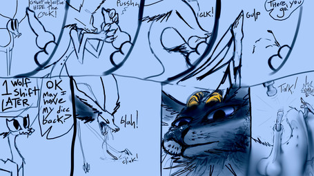 animal_genitalia animal_penis anthro balls bdsm big_ears bite blood blue_eyes bodily_fluids bondage bound canine_genitalia canine_penis cavity_storage claws close-up cock_and_ball_torture dialogue duo eating erection feral fur genital_mutilation genital_torture genitals gore gore_focus hard_vore holding_object horn humor knot knotted_penis long_legs looking_at_viewer male male/male mutilation nipples nude object_in_urethra open_mouth paws paws_on_penis penectomy penetration penile penis pushing reaction_shot regurgitation sex sharp_teeth simple_background smile speech_bubble stomach_storage swallowing tail teeth text tongue torture urethra urethral urethral_penetration violence vomiting vore white_body white_fur yellow_horn l0veblood kaiseka ksyker_ringola canid canine canis deity divine_longkat domestic_cat felid feline felis mammal wolf 16:9 comic digital_media_(artwork) english_text hi_res monochrome widescreen
