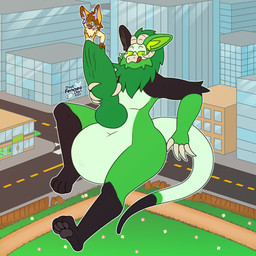 animal_genitalia animal_penis anthro anthro_on_anthro anthro_pred anthro_prey balls big_balls big_penis building city city_background cityscape cock_vore duo erection genitals huge_balls huge_penis hyper hyper_balls hyper_genitalia hyper_penis knot macro male male/male male_pred male_prey micro nude nude_anthro outside partially_inside penile penis size_difference street tail tongue tongue_out vore thatfennecdan dan_(thatfennecdan) frost_fire777 canid canine fennec_fox fox mammal true_fox wickerbeast 2025 digital_drawing_(artwork) digital_media_(artwork) hi_res