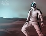 anthro clothing costume future landscape male mars solo space spacesuit sun sunset sunny_way spacex equid equine horse mammal 2020