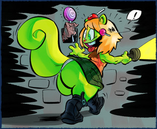 anthro anthro_focus big_butt blonde_hair boots bottom_heavy bottomwear bubble_butt buckteeth butt candy candy_cane clothed clothing cosplay crossdressing crossdressing_male crossover_cosplay dark_room dessert duo femboy flashlight food footwear fur green_body green_fur hair heterochromia huge_butt lollipop male male_anthro male_focus open_mouth panties raised_bottomwear raised_clothing raised_skirt shoes short_hair shortstack shortstack_male skirt sweater tail teeth temptation thick_thighs tongue tongue_out topwear underwear upskirt wide_hips wig nondelismell capcom happy_tree_friends resident_evil ashley_graham nutty_(htf) mammal rodent sciurid tree_squirrel undead zombie crossover hi_res
