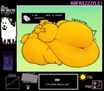 alphys anthro beef belly big_belly big_breasts blush bodily_fluids bodily_noises breasts buckteeth burger deep_navel english_text extended_sound_effect eyelashes eyewear fat_rolls female food glasses hand_on_breast hi_res huge_belly huge_breasts huge_thighs hyper hyper_belly immobile kafrizzzle lizard meat morbidly_obese morbidly_obese_anthro morbidly_obese_female navel nude obese obese_anthro obese_female overweight overweight_anthro overweight_female reptile rumbling_stomach scales scalie simple_background solo sound_effect_variant sound_effects steak sundae sweat teeth text thick_thighs undertale undertale_(series) vowelless vowelless_sound_effect yellow_body yellow_scales